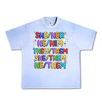 Grape Ice pride pronouns Urban Heavy Tee - Artiststas