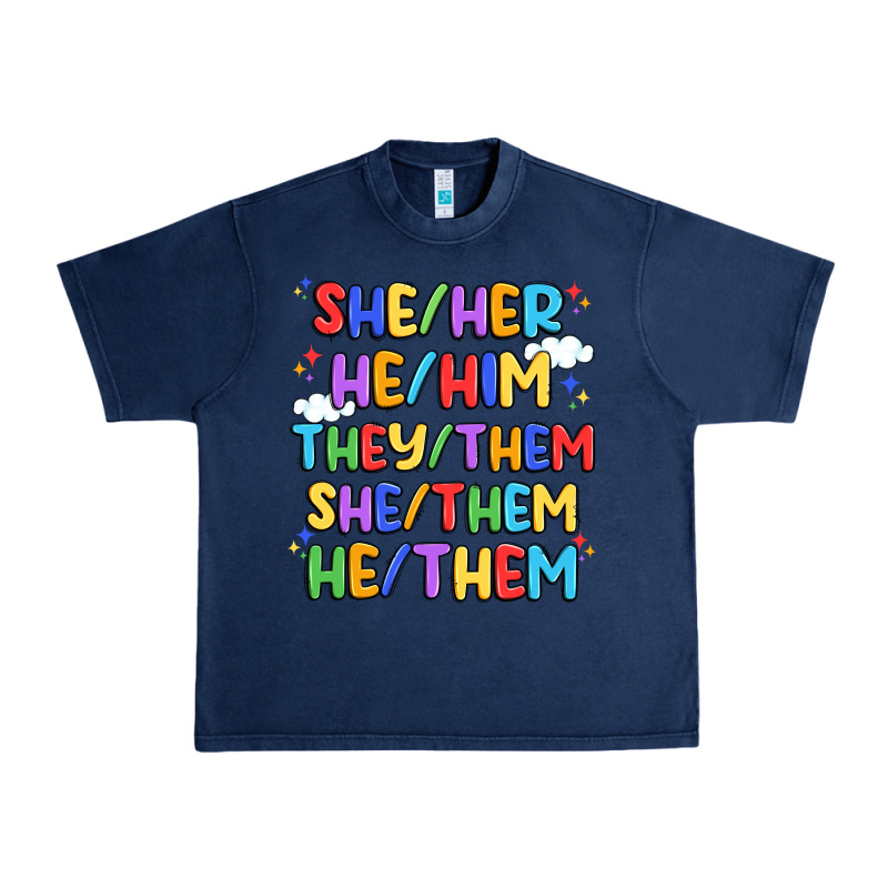 Pride Pronouns Urban Heavy Tee by Artiststas | Teevron