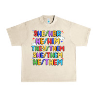 Sandshell pride pronouns Urban Heavy Tee - Artiststas