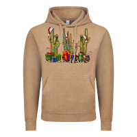 Vintage Coffee Christmas Cactus Vintage Hoodie - LillyAllenDesigns