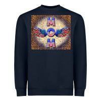 Navy American mom Heavyweight Sweatshirt - TumblerDesignByShophia