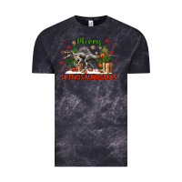Cloud Black merry spinosaurusmas Vintage Tee - LillyAllenDesigns