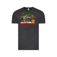 Vintage Black merry spinosaurusmas Vintage Tee - LillyAllenDesigns