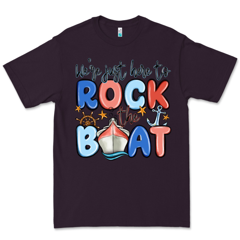 Were Just Here To Rock The Boat Premium Tee by MaliasSmallBusiness | Teevron