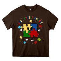 Chocolate Brown one puzzle bougie Heavy Core Tee - MaliasSmallBusiness