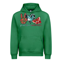 Emerald peace love watermelon Urban Hoodie - SublimationCraftShop