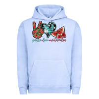 Pigment Grape Ice peace love watermelon Urban Hoodie - SublimationCraftShop