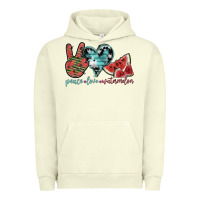 Pigment Pistachio peace love watermelon Urban Hoodie - SublimationCraftShop