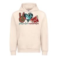 Sandshell peace love watermelon Urban Hoodie - SublimationCraftShop