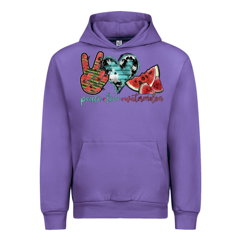 Peace Love Watermelon Urban Hoodie by SublimationCraftShop | Teevron