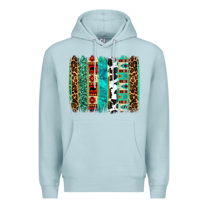 Western Brushstroke Premium Hoodie by OliviaCreatesArt | Teevron