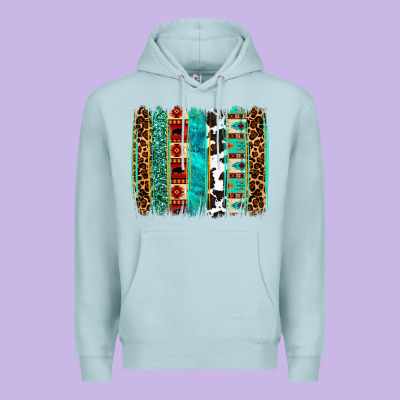 Western Brushstroke Premium Hoodie Designed By Oliviacreatesart