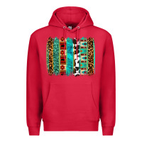Cardinal western brushstroke Premium Hoodie - OliviaCreatesArt