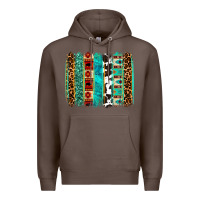 Coffee western brushstroke Premium Hoodie - OliviaCreatesArt
