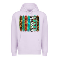 Lilac western brushstroke Premium Hoodie - OliviaCreatesArt