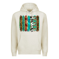 Oatmeal Heather western brushstroke Premium Hoodie - OliviaCreatesArt