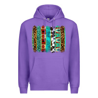 Purple western brushstroke Premium Hoodie - OliviaCreatesArt