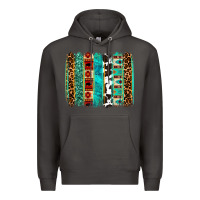 Smoke western brushstroke Premium Hoodie - OliviaCreatesArt