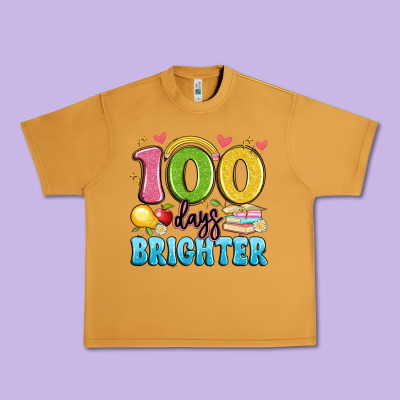 100 Days Brighter Urban Heavy Tee Designed By Artiststas