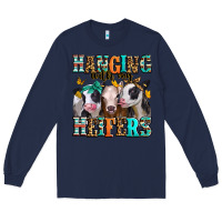 Navy hanging with my heifers Long Sleeve Tee - Jasminsmagicworld