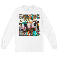 White hanging with my heifers Long Sleeve Tee - Jasminsmagicworld