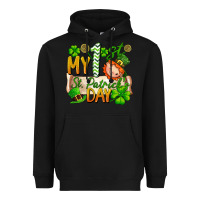 Black my 1'st st patrick's day Heavyweight Hoodie - FaDigitalArtStudio