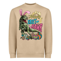 Mushroom Happy Easter Day T-Rex Heavyweight Sweatshirt - HowdyJamesFarm