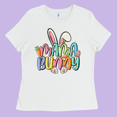 Mama Bunny Ladies Tee Designed By Maliassmallbusiness