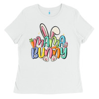 White mama bunny Ladies Tee - MaliasSmallBusiness