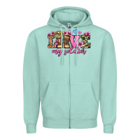 Seafoam love my soldier olivia Zipper Hoodie - OliviaCreatesArt