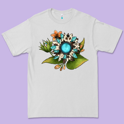 Gemstone Sunflower Premium Tee Designed By Jahusdesignshop