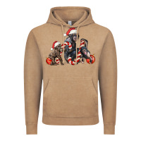 Vintage Coffee christmas chimpanzee and gorilla Vintage Hoodie - LillyAllenDesigns