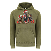 Vintage Olive christmas chimpanzee and gorilla Vintage Hoodie - LillyAllenDesigns