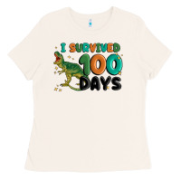 Bone i survived 100 days Ladies Tee - MaliasSmallBusiness