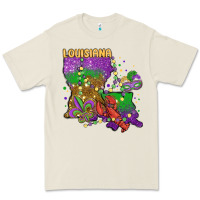 Bone mardi gras louisiana map Premium Tee - MaliasSmallBusiness