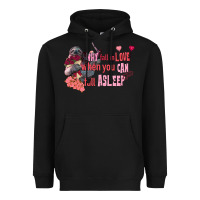 Black sloth why fall in love when you can fall asleep Heavyweight Hoodie - FaDigitalArtStudio