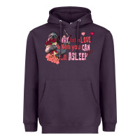 Plum sloth why fall in love when you can fall asleep Heavyweight Hoodie - FaDigitalArtStudio