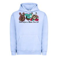 Pigment Grape Ice peace love maine coon cat Urban Hoodie - LillyAllenDesigns