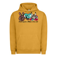 Pigment Peanut Butter peace love maine coon cat Urban Hoodie - LillyAllenDesigns