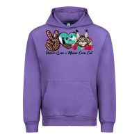 Tulip peace love maine coon cat Urban Hoodie - LillyAllenDesigns