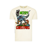 Vintage Arctic merry christmas velociraptor Vintage Tee - LillyAllenDesigns
