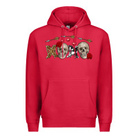 Cardinal Xoxo Valentine skulls Valentine's Day Premium Hoodie - FaDigitalArtStudio