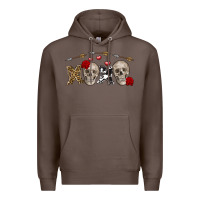 Coffee Xoxo Valentine skulls Valentine's Day Premium Hoodie - FaDigitalArtStudio