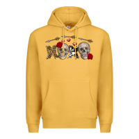 Mustard Xoxo Valentine skulls Valentine's Day Premium Hoodie - FaDigitalArtStudio