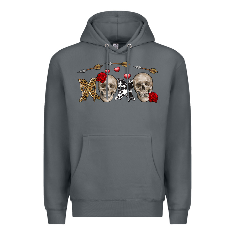 Xoxo Valentine Skulls Valentine's Day Premium Hoodie by FaDigitalArtStudio | Teevron