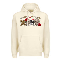 Sandshell Xoxo Valentine skulls Valentine's Day Premium Hoodie - FaDigitalArtStudio