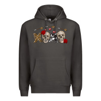 Smoke Xoxo Valentine skulls Valentine's Day Premium Hoodie - FaDigitalArtStudio