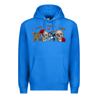True Royal Xoxo Valentine skulls Valentine's Day Premium Hoodie - FaDigitalArtStudio