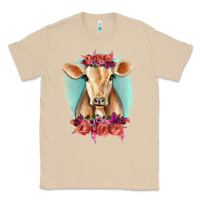 Mushroom Floral Cow Classic Tee - RanaPortraitStore