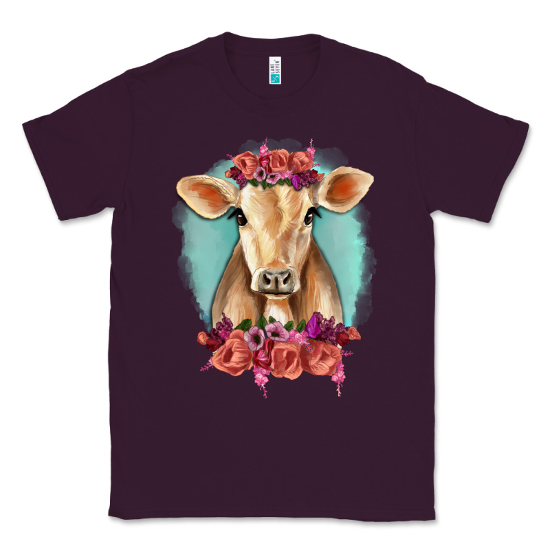Floral Cow Classic Tee by RanaPortraitStore | Teevron